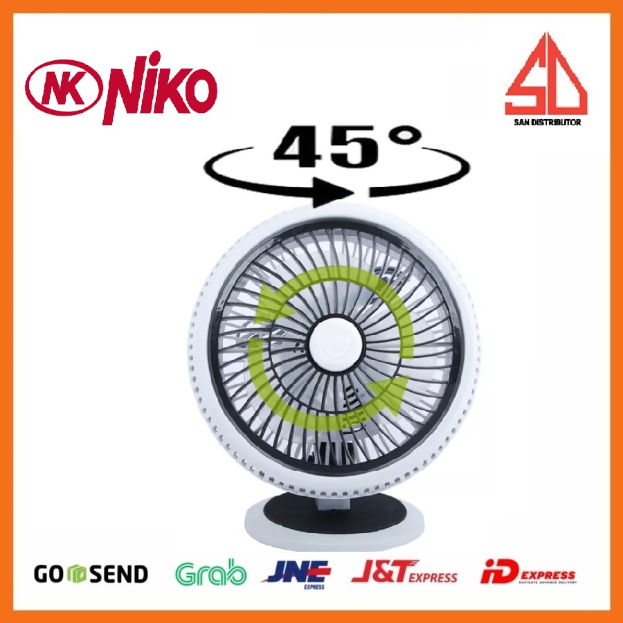 NIKO Desk Fan Rotating [9&quot;] NK - 906A KIPAS ANGIN