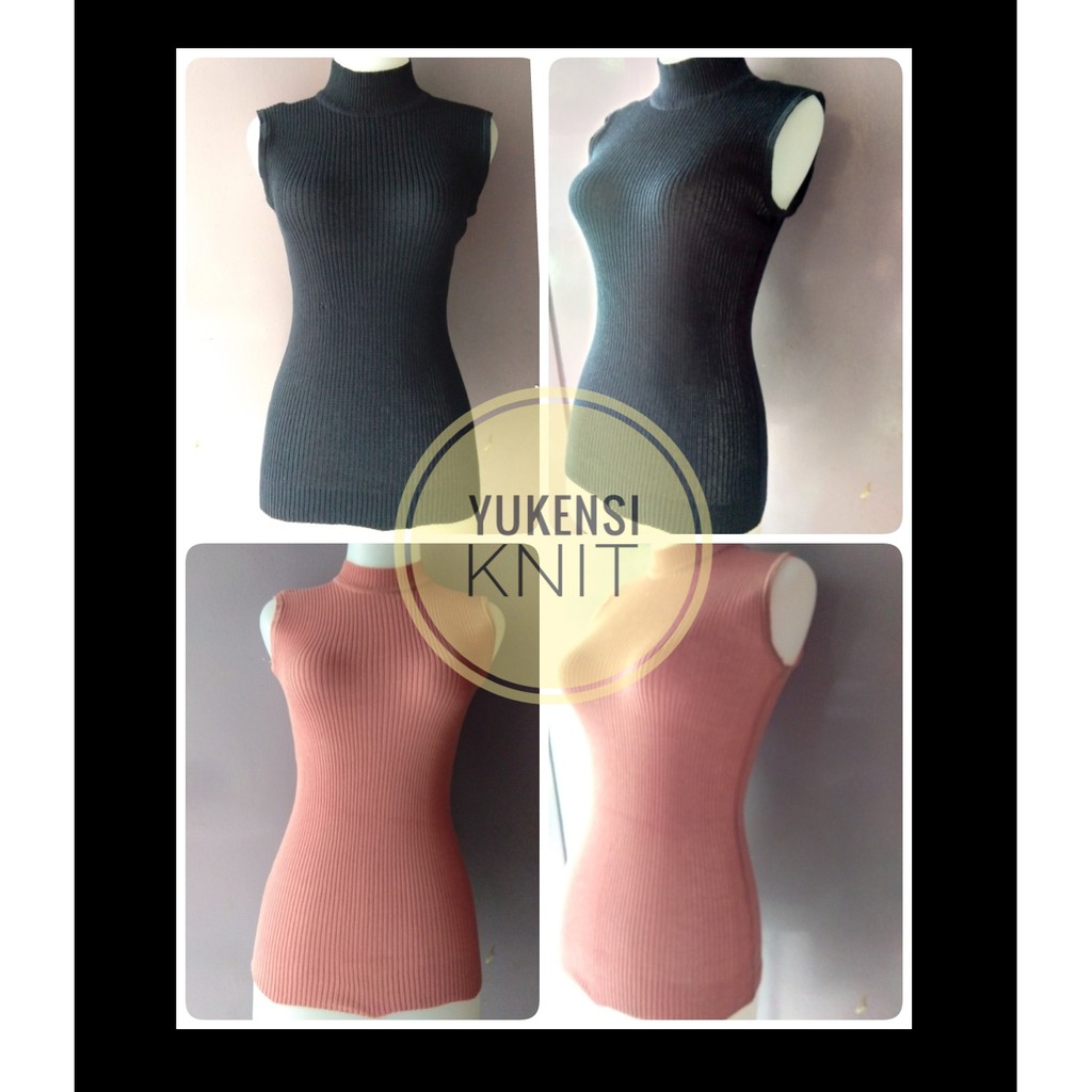 Yukensi | Tank Top | Daleman Tanpa Lengan | Inner Rajut Sleeveless