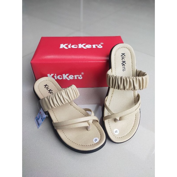 SANDAL WANITA KICKERS TERBARU JAPIT SLOP BAN2