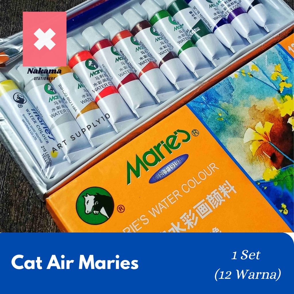 

Cat Air Maries Watercolor 12 Warna 12X5ML
