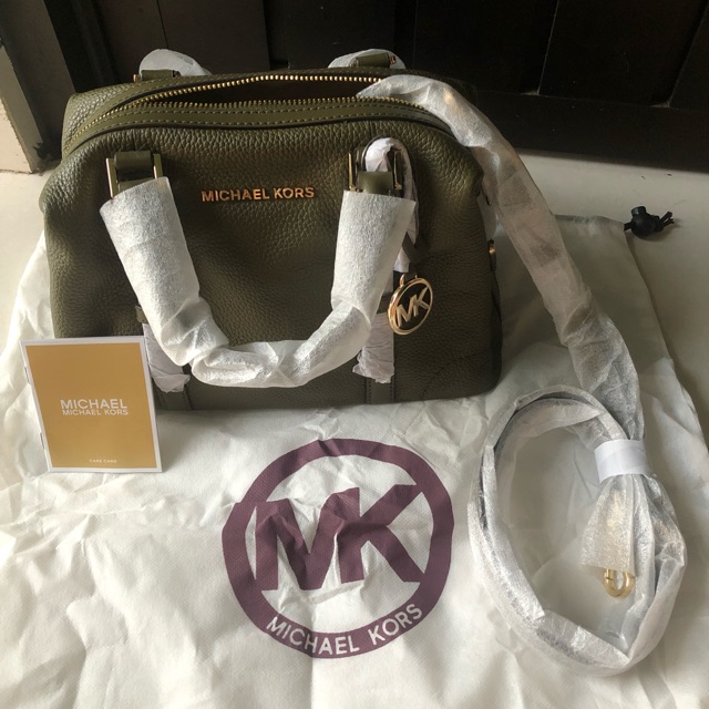 NWT Authentic Michael Kors Ginger Leather - Bisa jd 2 model tas (tas kecil & tas besar)