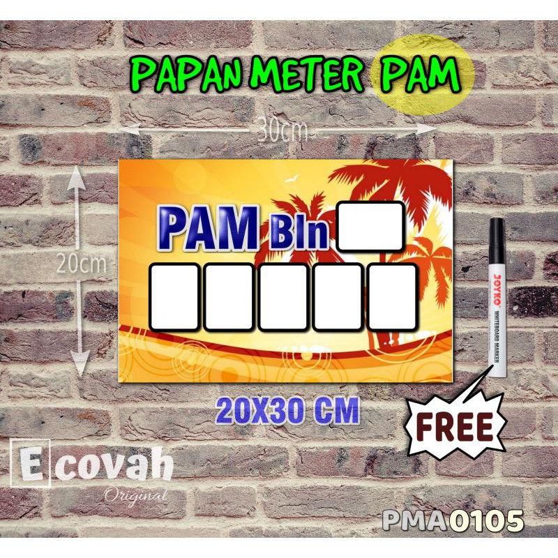 

Ecovah Papan Meter Listrik PLN PAM motif Unik - Floral 05