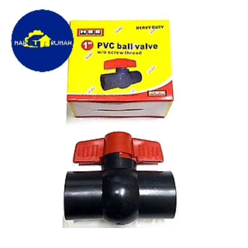 BALLVALVE Ball Valve PVC Plastik Stopkran Stop Kran 1&quot; - HSS 1 inch 1in