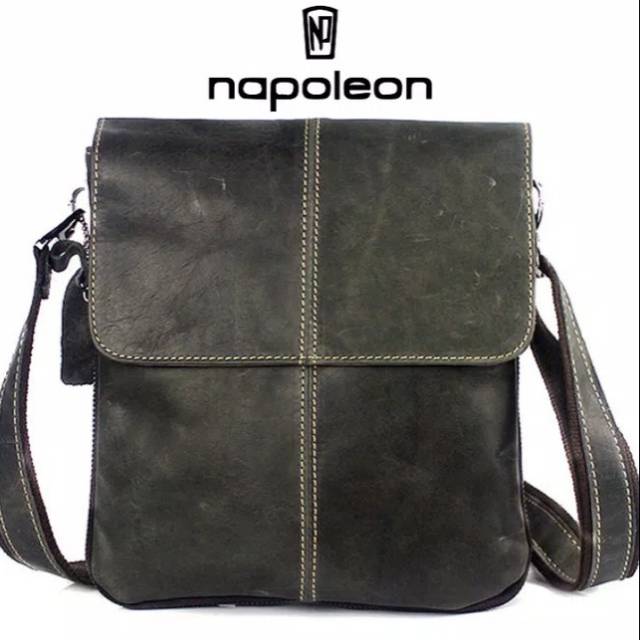 Tas Selempang Pria-Kulit Sapi Asli (ZIPO by NAPOLEON)