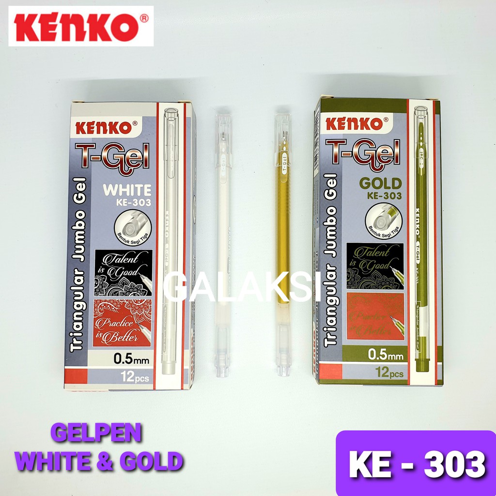 

GELPEN GOLD ( EMAS ) / PUTIH 0.5MM T-GEL KE-303 KENKO