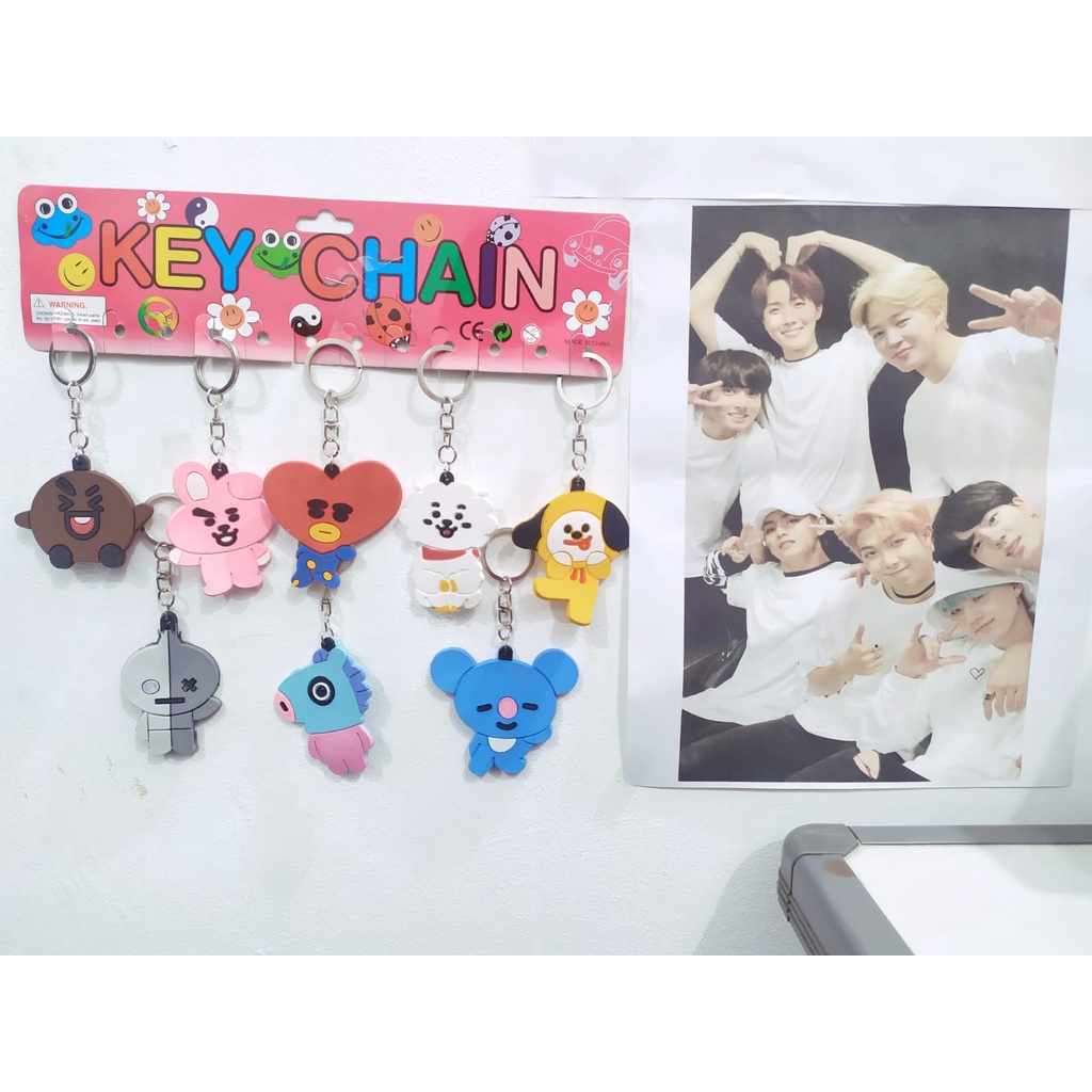 GANTUNGAN KUNCI BT21 TERLUCU/GANTUNGAN KUNCI/GANTUNGAN TAS BT21 TERMURAH