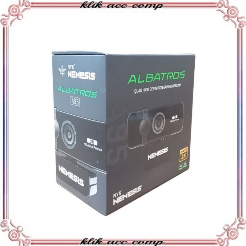 Camera Webcam NYK NEMESIS Albatroz A95 1080p 2K/ Camera PC Laptop External Albatroz Webcam 1080p