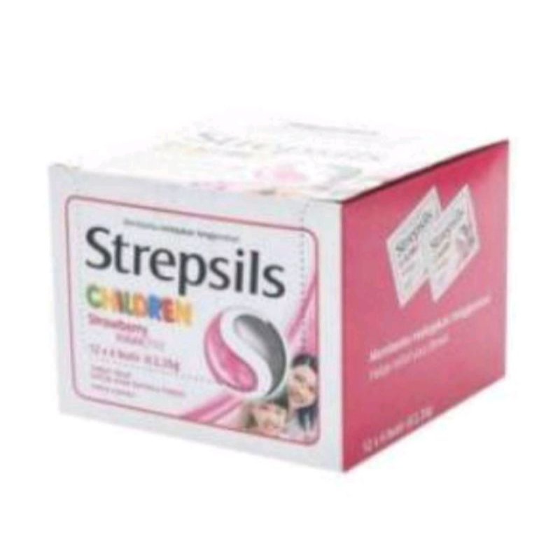 strepsils children strawbery isi 6 butir