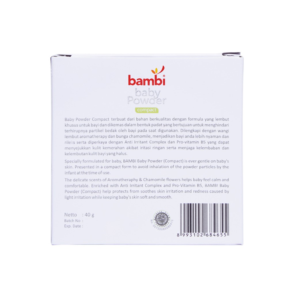 ❤️ MEMEY ❤️ BAMBI Baby Compact Powder - Tersedia Refill