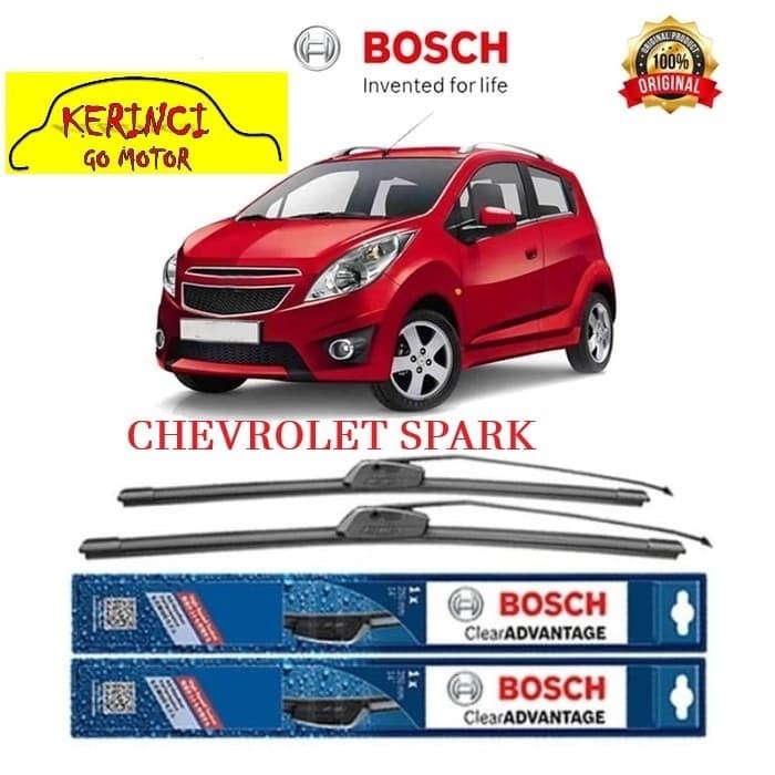 WIPER BOSCH CLEAR ADVANTAGE CHEVROLET SPARK 21&quot; &amp; 16&quot; SEPASANG WIPER