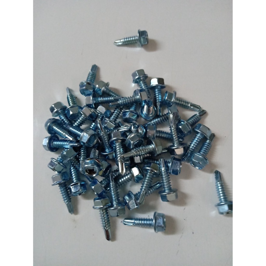 Roofing Screw Atau Ruping 10 X 19 Baut Baja Ringan | Shopee Indonesia