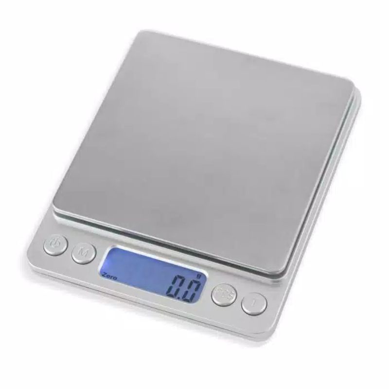 timbangan digital kopi emas bumbu dapur platform scale 2kg 0.1g akurat-silver