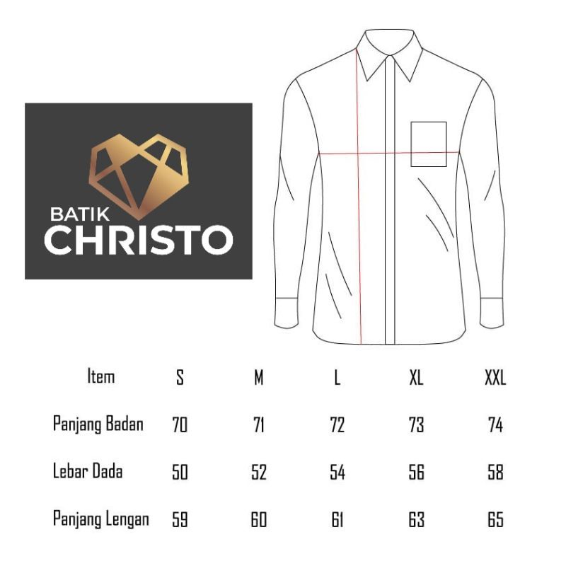 Kemeja Batik Christo Slimfit Premium CHR 0179