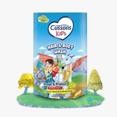 Cussons Kids Hair &amp; Body Wash Fresh &amp; Protect 250ml