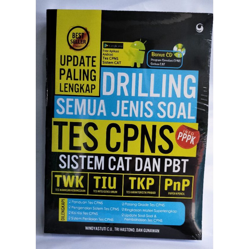 Buku UPDATE PALING LENGKAP DRILLING SEMUA JENIS SOAL TES CPNS SISTEM CAT DAN PBT