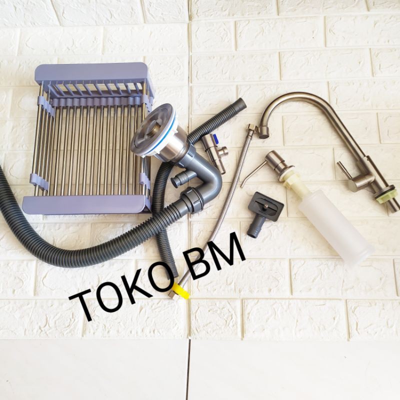 paket sink thsink model bolzano 6045/set wastafel bak cuci 6045 original thsink