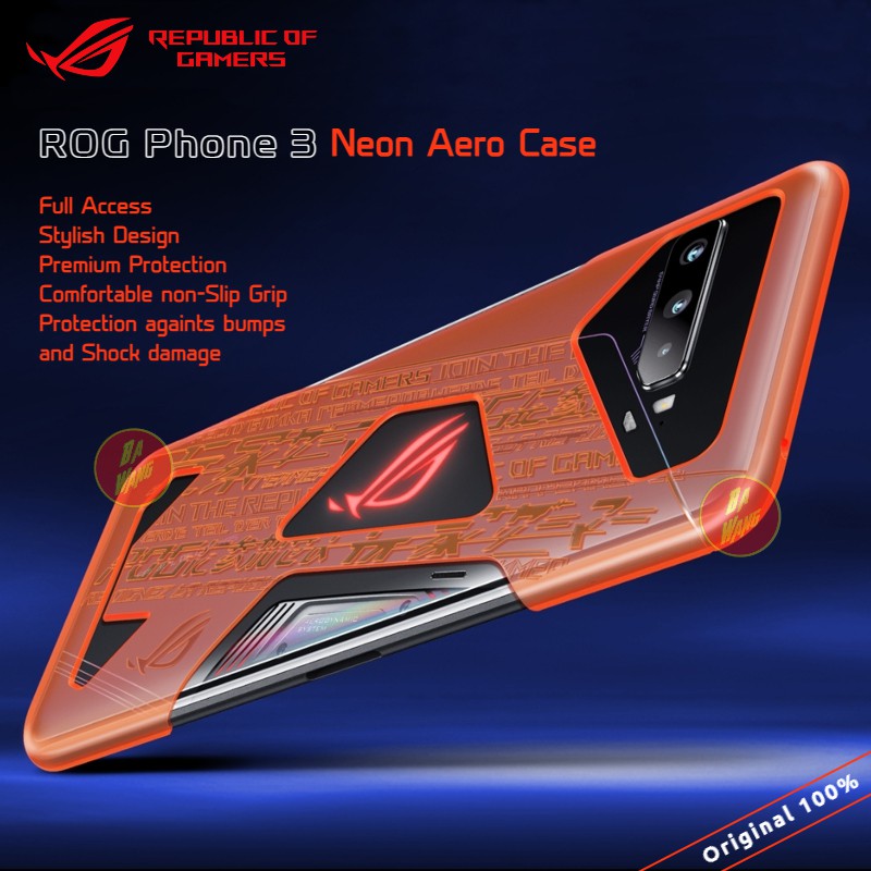 Original ASUS ROG Phone 3 ZS661KS Neon Aero Hard Case