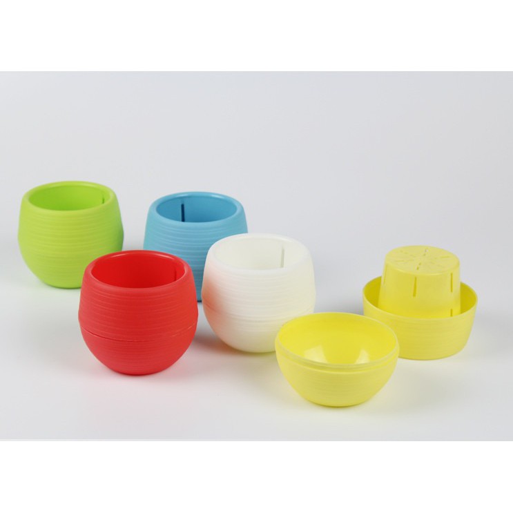 Mini Pot Bunga Hias Kaktus Tanaman - 5 PCS - Multi-Color