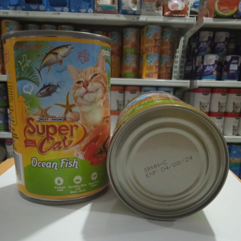 Supercat Kaleng Ocean Fish Makanan Basah Wet Food 400g