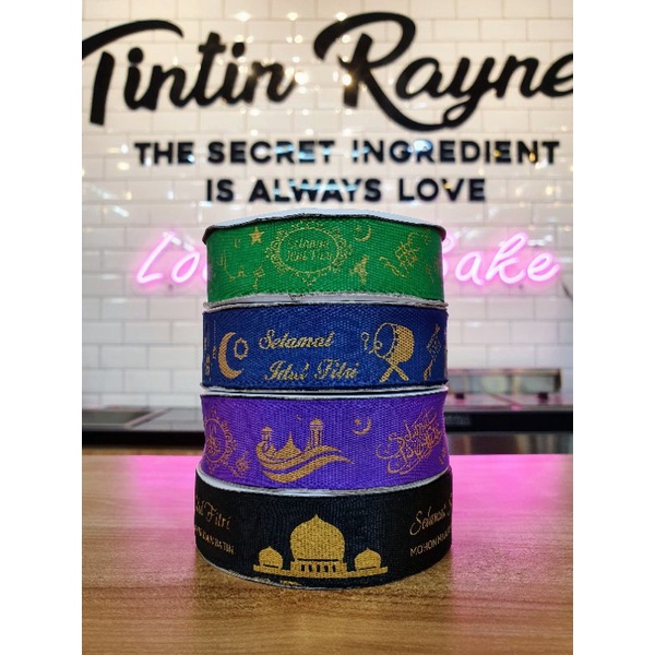 TALI PITA RIBBON IDUL FITRI EID MUBARAK LEBARAN 2022 (BEDUG, EID ALADIN, EID MASJID, MASJID)