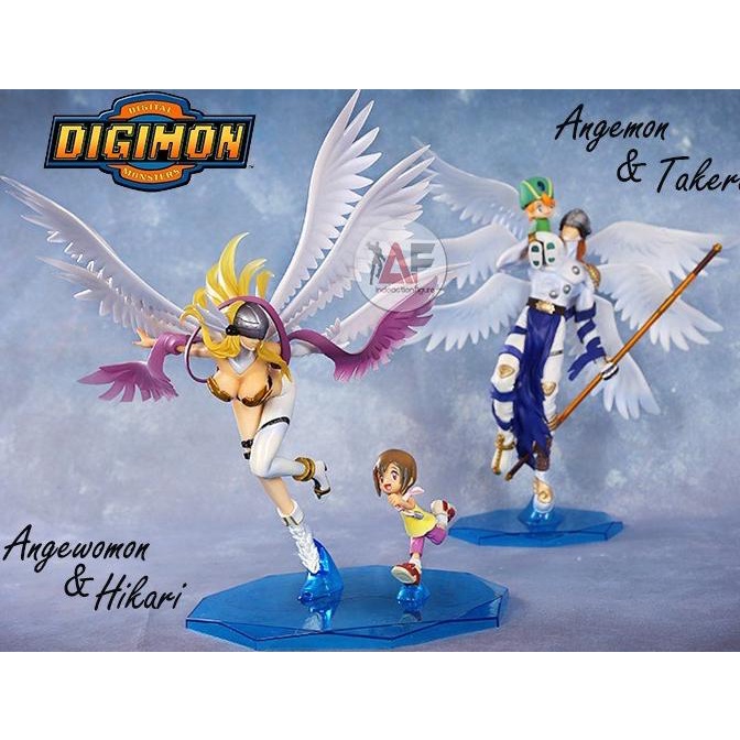 Action figure Statue Digimon Angemon Takeru Angewomon Hikari GEM remix