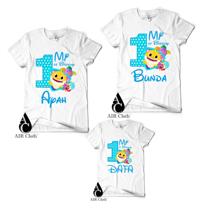 KAOS / BAJU FAMILY CUSTOM BABY SHARK