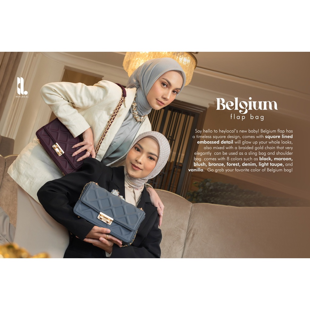 Belgium Flap Bag, Belgium Rounded Bag by Heylocal