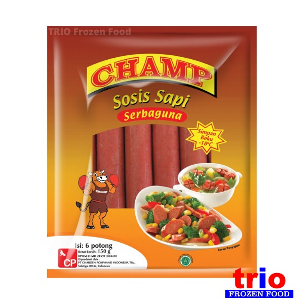 

Champ Sosis Sapi Serbaguna - Beef Sausage 6pcs 150gr