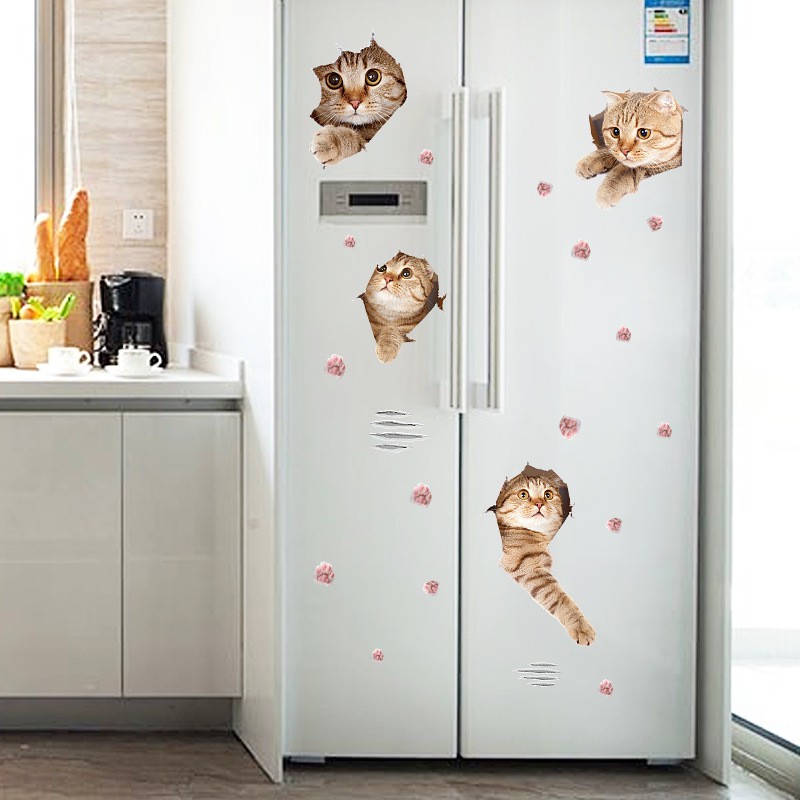 Reliza Wall Sticker Cut Cats Kucing Stiker Dinding LDR