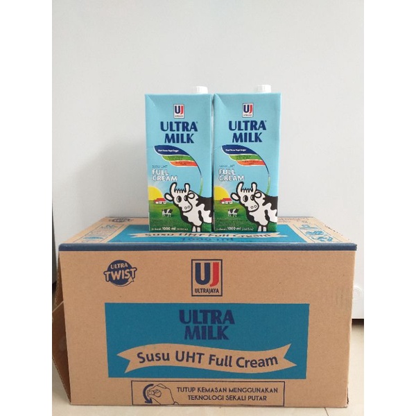 Susu Ultra Milk 1 Liter 1 Dus Via EKSPEDISI