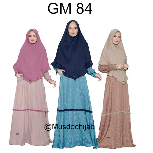 Baju Gamis Branded  Syari Wanita Dewasa Haihai  Haitwo GM 84 Original Murah