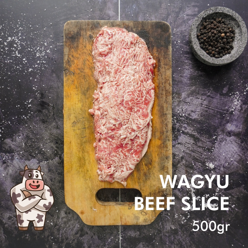 Daging Sapi Wagyu Slice Meltik US Premium / Beef Wagyu Slice Meltique Shortplate (250GR/500GR/1KG)