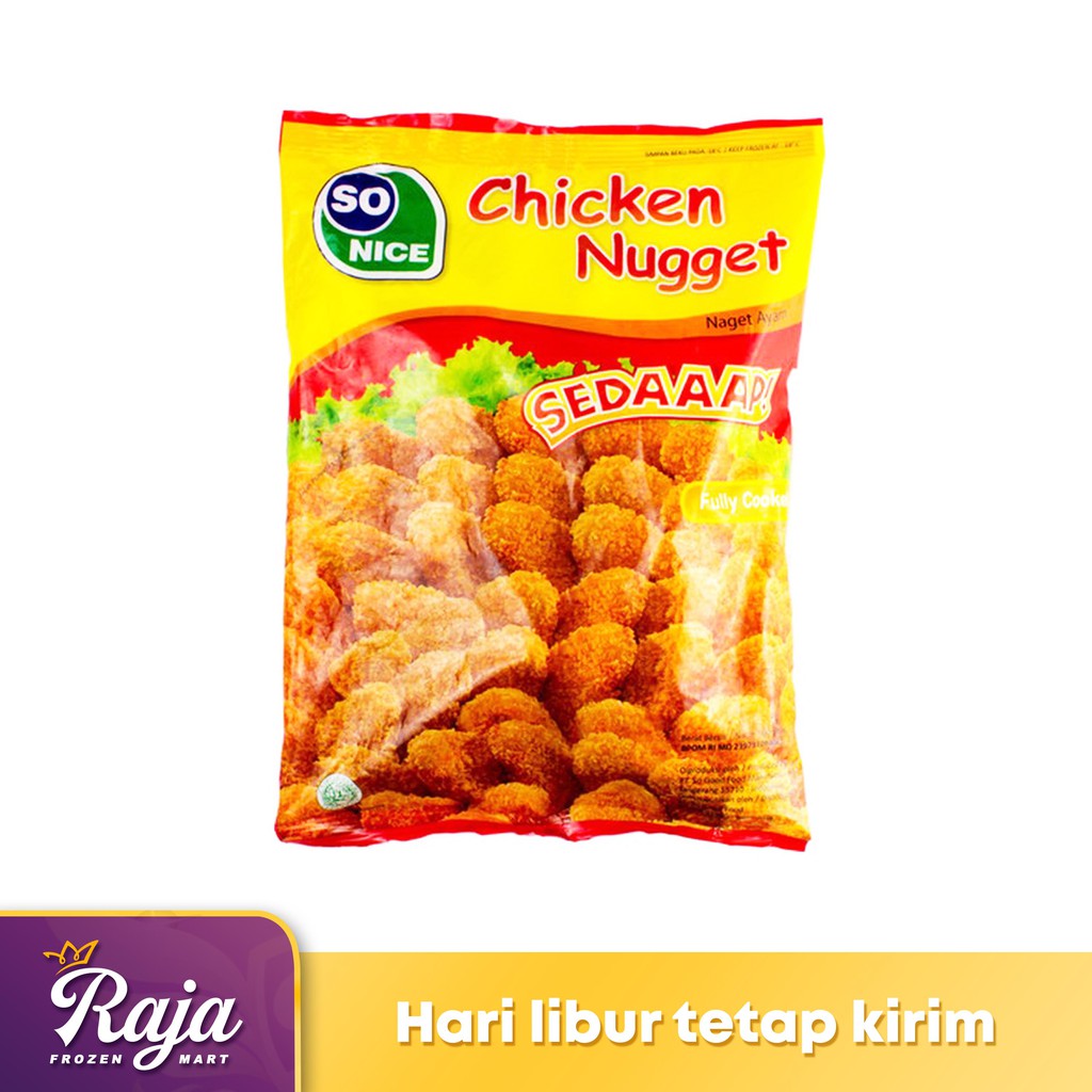 

So Nice Sedaaap Nugget 500gr / Nugget / Frozen Food / Kentang Goreng / Makanan Beku
