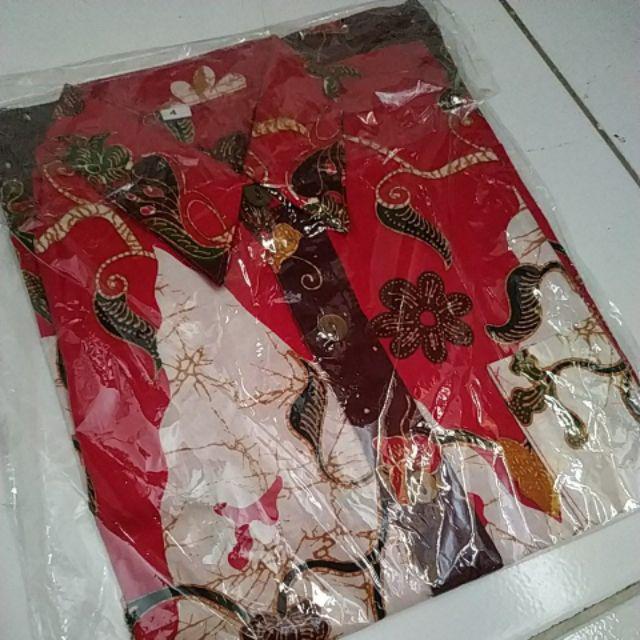 Kemeja Atasan 186 219 Batik Hem Anak Amelia Seragam Keluarga Katun