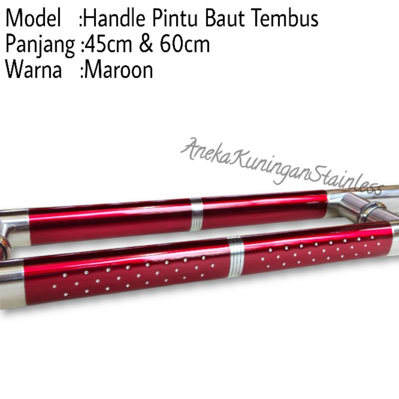 handle pintu rumah oval baut tembus 45cm dan 60cm tarikan gagang pintu rumah minimalis hendle hendel handel pintu rumah stainless