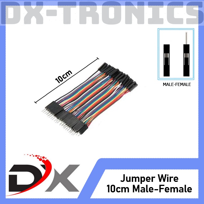 Kabel Jumper Male to Female dupon MF 10cm 40pcs