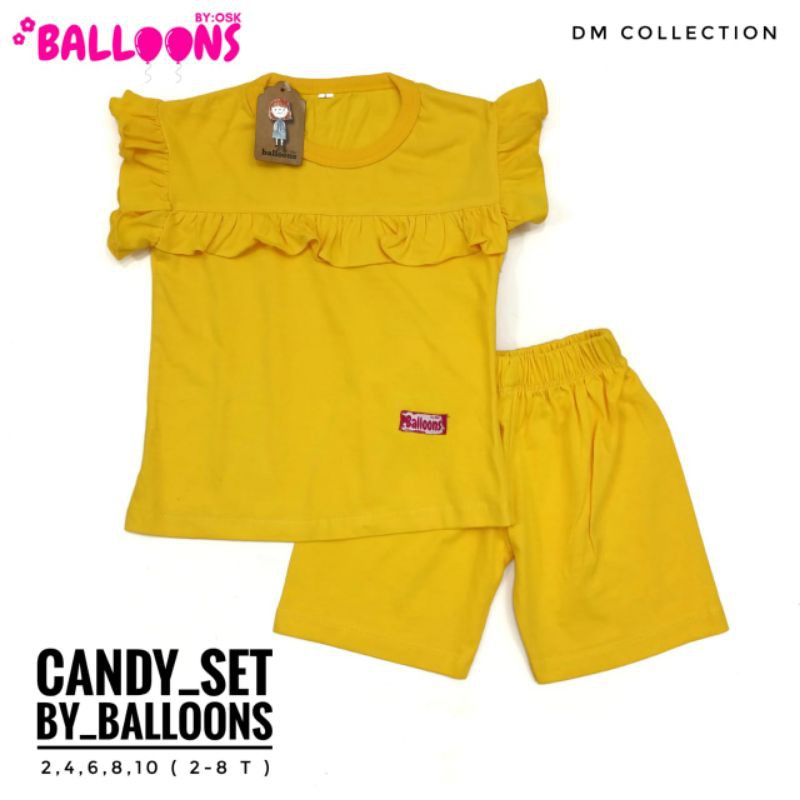 Candy Set by Ballons Setelan Kaos Anak Perempuan