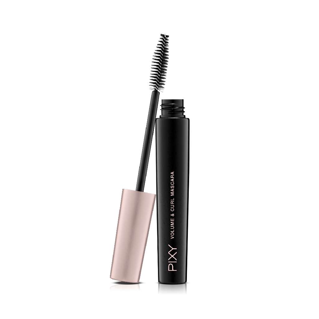 Pixy Volume &amp; Curl Waterproof Mascara Black