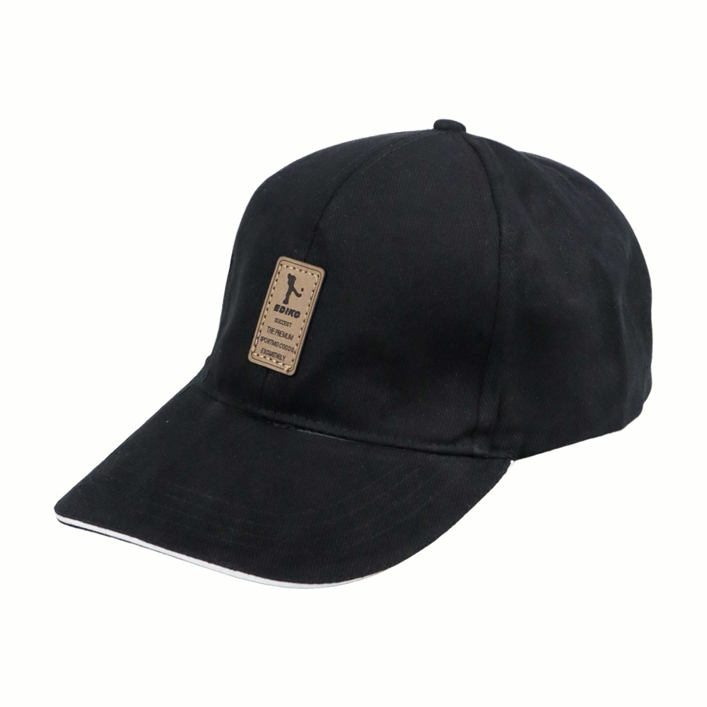 Topi Baseball Golf Logo Ediko Sport Fashion - OMHAUWBK Black