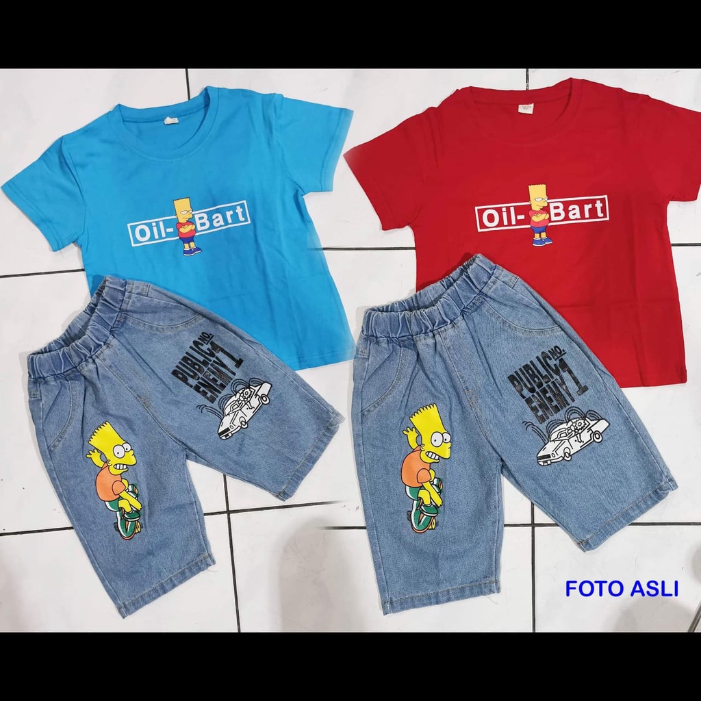 Baju Setelan Anak Laki Laki Oil Bart