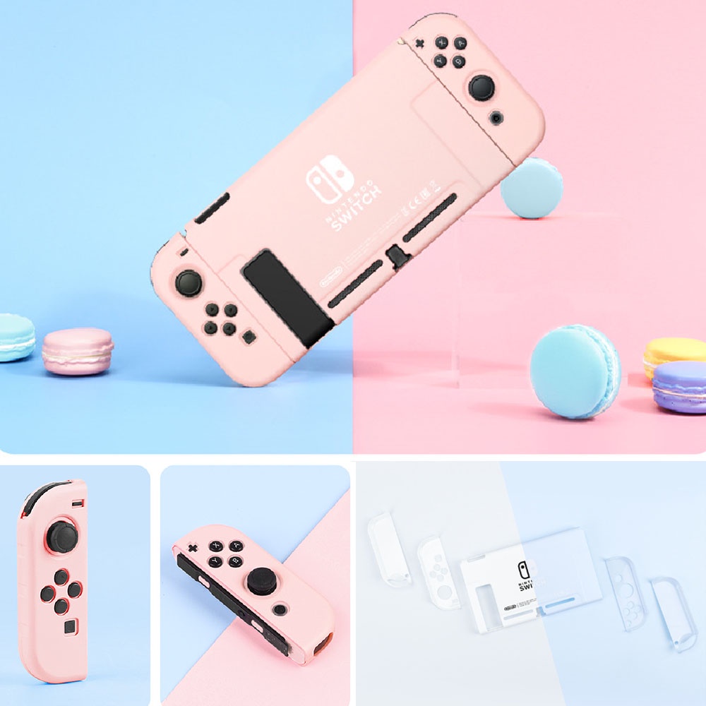 Cocok Nintendo Switch Shell Case Shell Konsol Game Pelindung Hard Shell Cover Fit Switch V1 V2 Model Case Aksesoris Anti Gores Dapat Dilepas Set Outer Shell