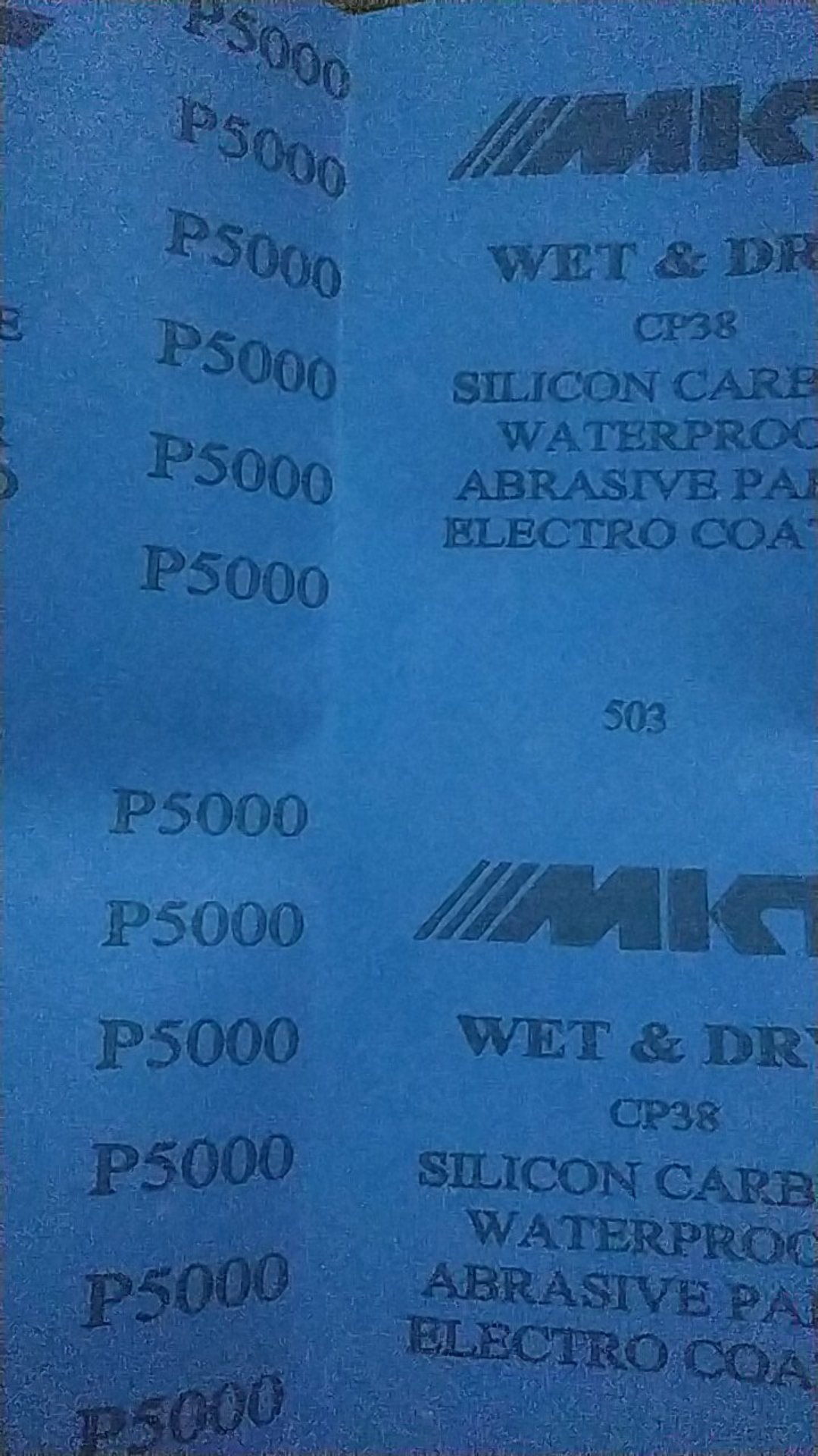 Amplas Kertas Mkt Grit 5000 Waterproof Abrasive Paper