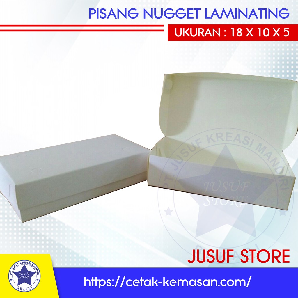 

Box Makanan Polos Pisang Non Laminating ISI 40pcs