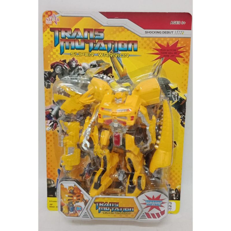 ST 2477 - Mainan Robot Trans Mutation Super Warrior Bamble Bie Lampu Dada ST2477