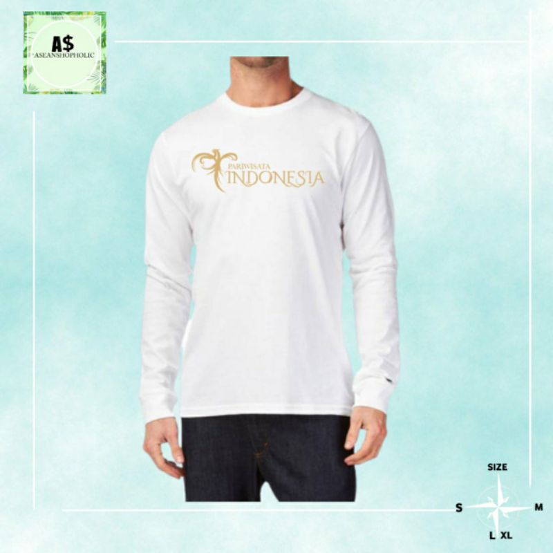 kaos baju lengan panjang pariwisata indonesia