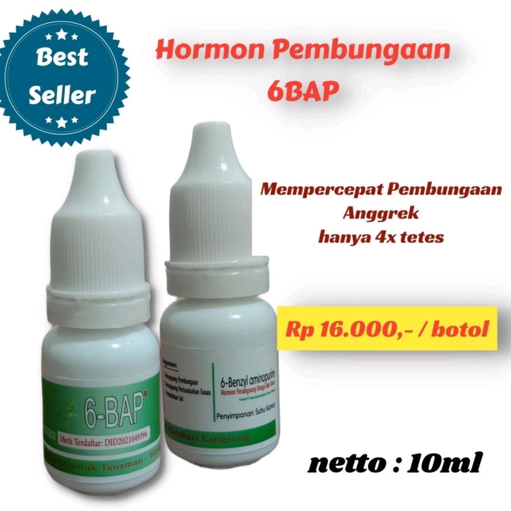 (FreeOngkir) Hormon 6 BAP Pembungaan anggrek/Bud Breaker 10ml Termurah Terlaris