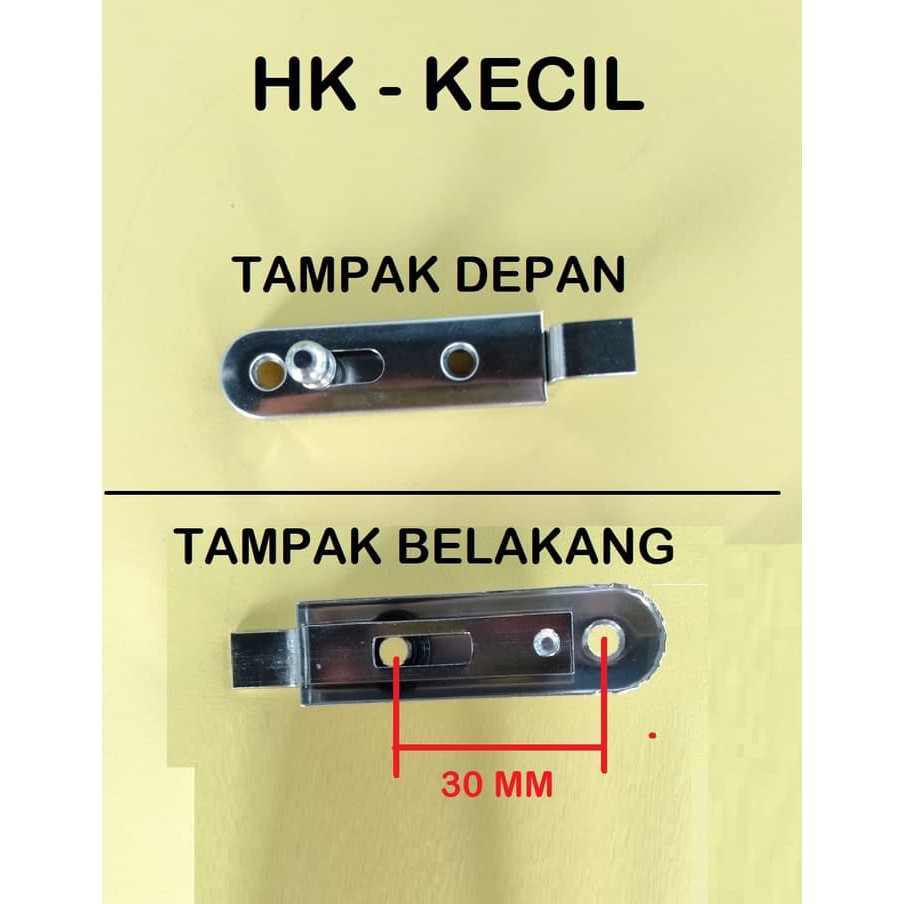 Grendel Stainless Modern Tipis Kunci Slot Grendel HK Kecil