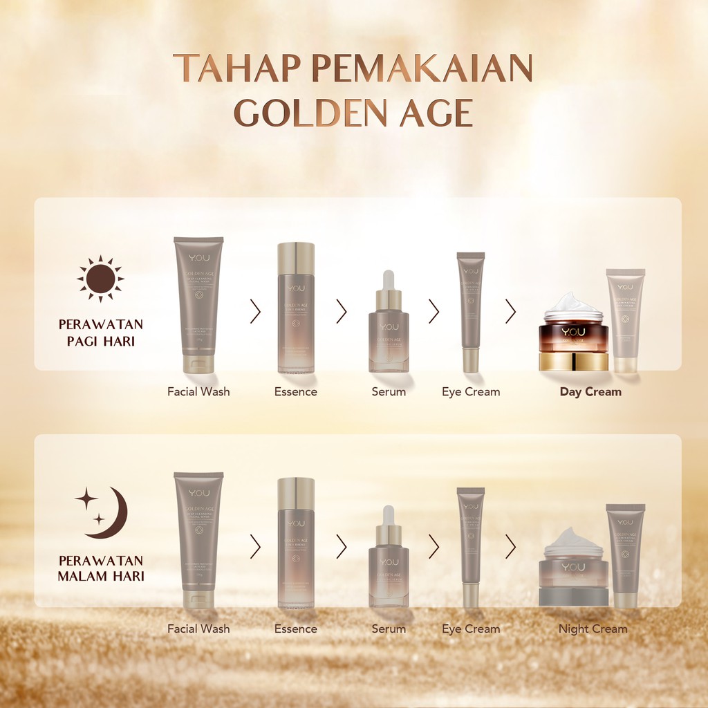 YOU Golden Age Illuminating Day Cream 30g |Skin Care Krim Wajah Anti Aging | SPF 30 PA+++-5