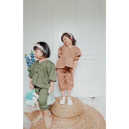 RACHIDKIDS / SETELAN ANAK CEWEK LUCU / BELLARIA SET ANAK