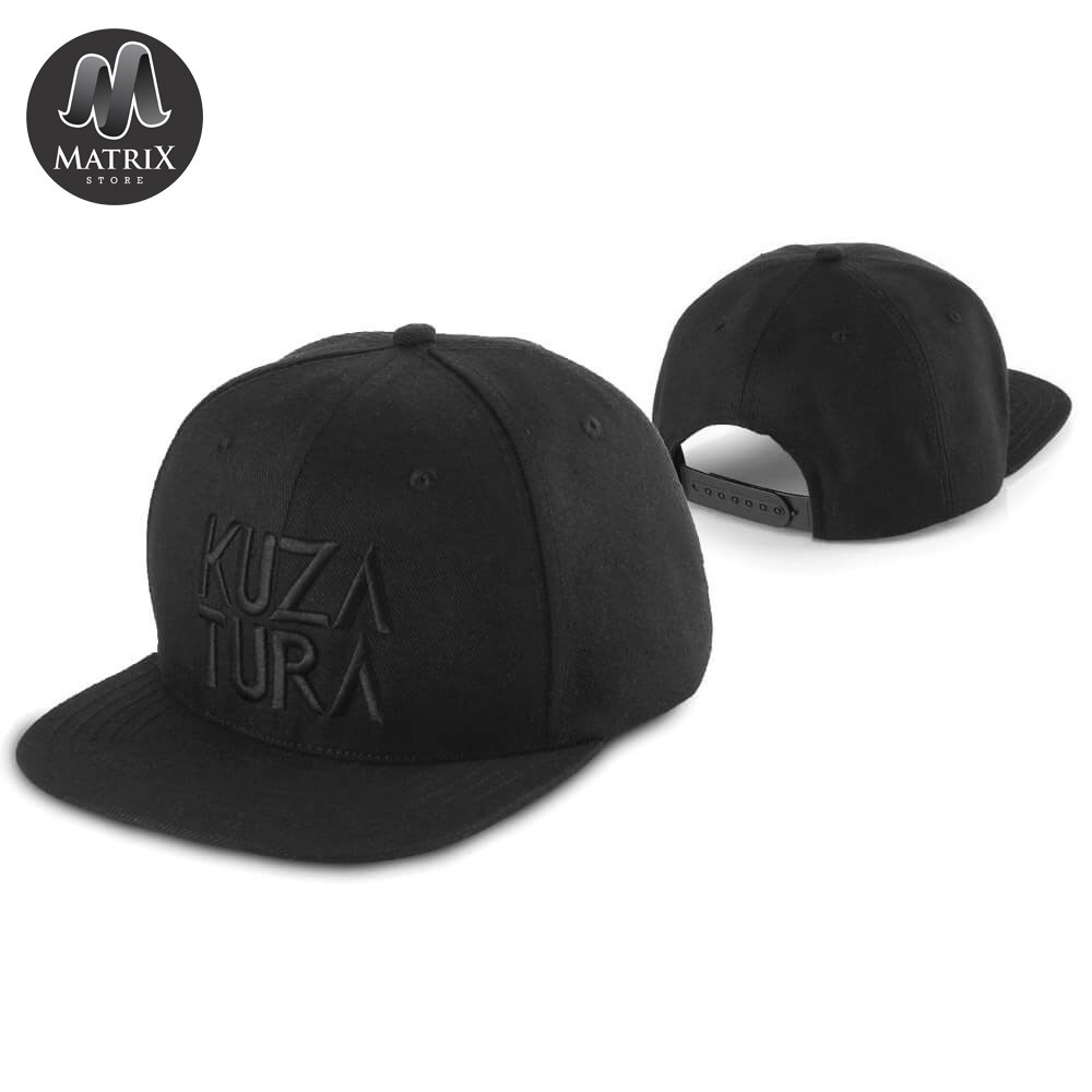 Topi Snapback Pria Distro Warna Hitam Keren - Topi Snapback Bordir Hat - Topi Distro - Topi Original